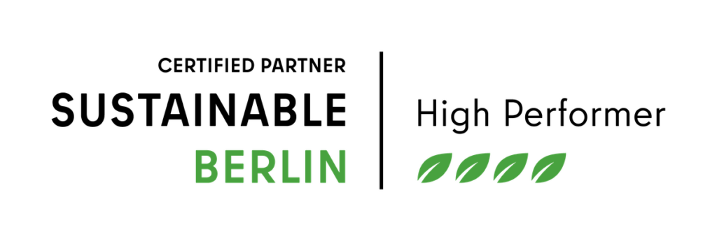 High Performer Logo für zertifizierte Partner des Sustainable Berlin